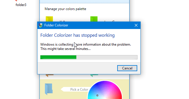 Folder Colorizer Error