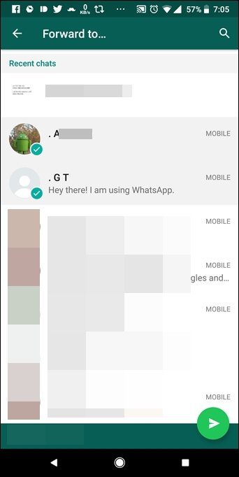 Forward Whatsapp Message To Multiple People Contacts And Groups 2A