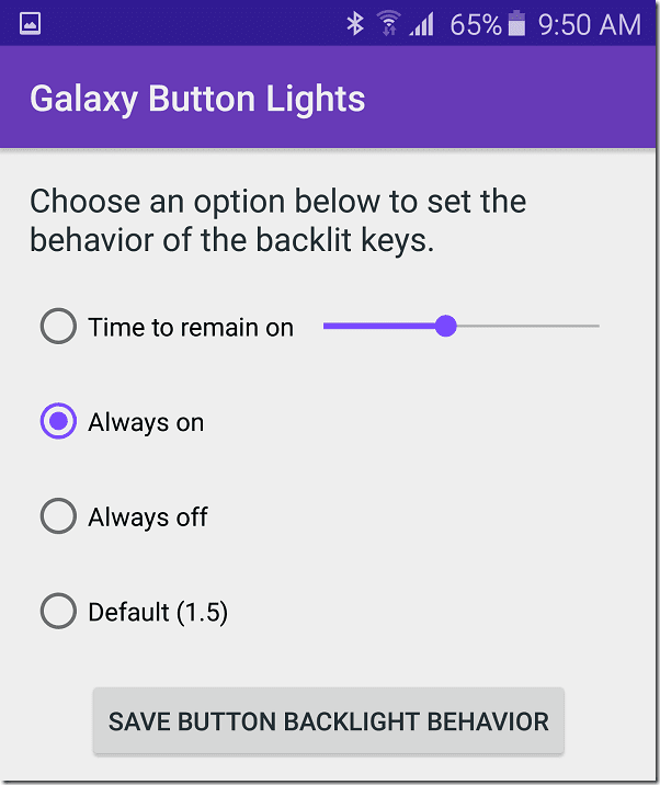 Galaxy Button Lights