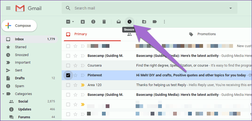 Gmail Archive Snooze Mute 13