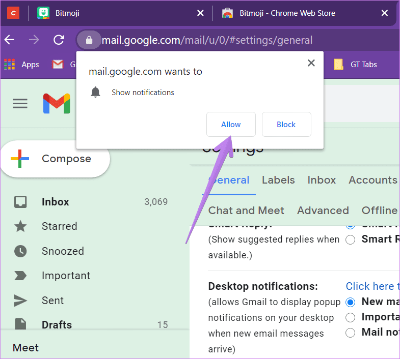 Gmail notifications not working windows 10 6