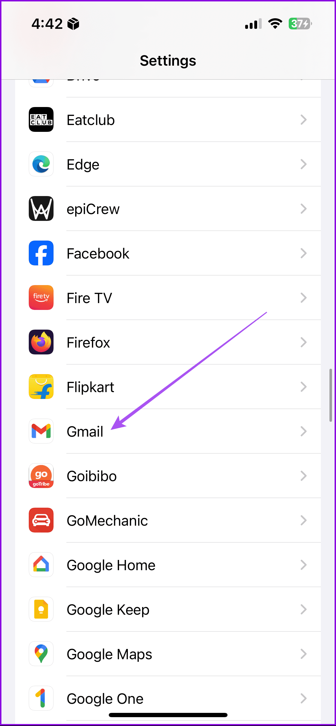 gmail settings iphone 1