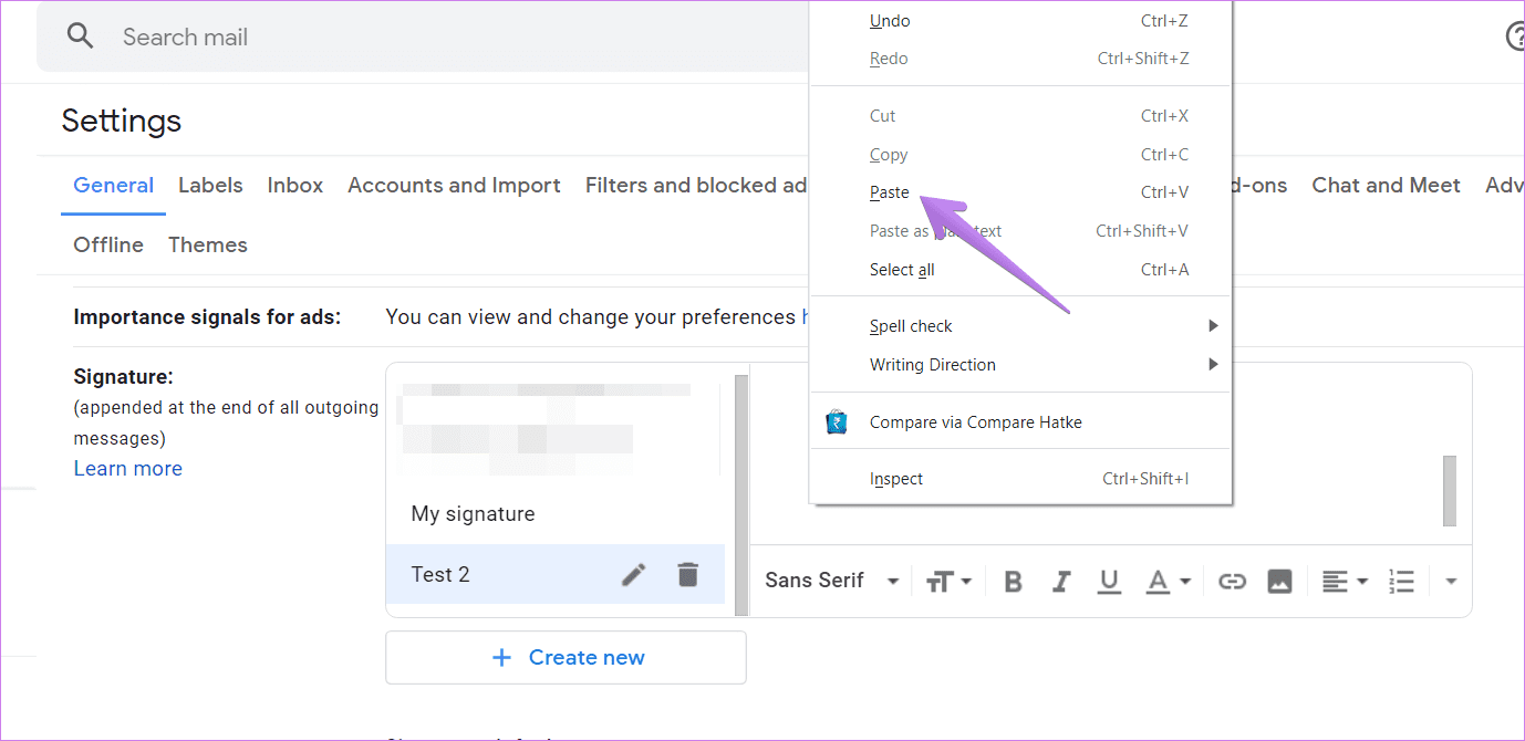 Gmail signature image not showing 8