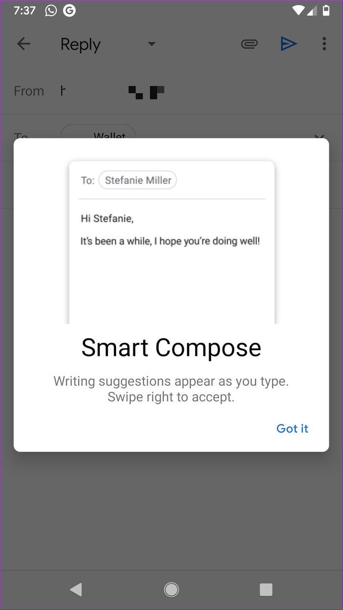 Gmail Smart Rteply