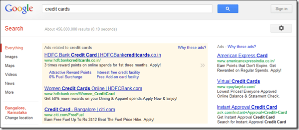 Google Ads Search Result