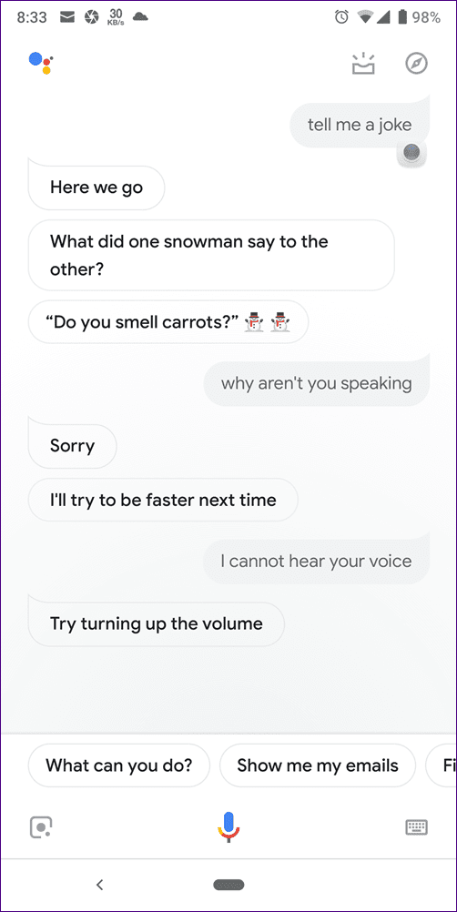 Google Assistant Not Talking Answers 1