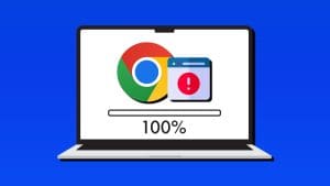 google chrome download stuck at 100