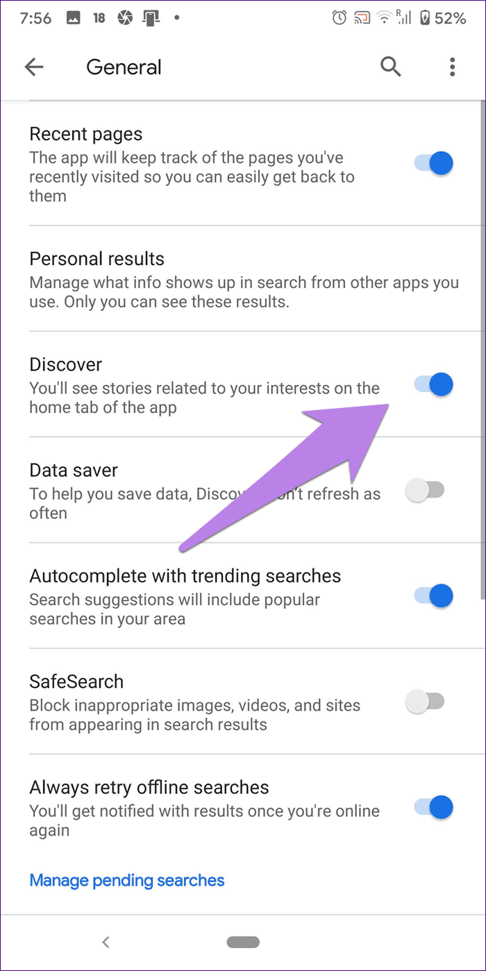 Google discover feed not working 5