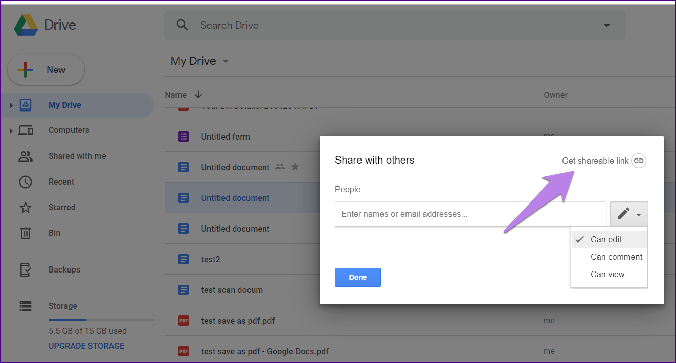 Google Drive Sharing Permissions 3