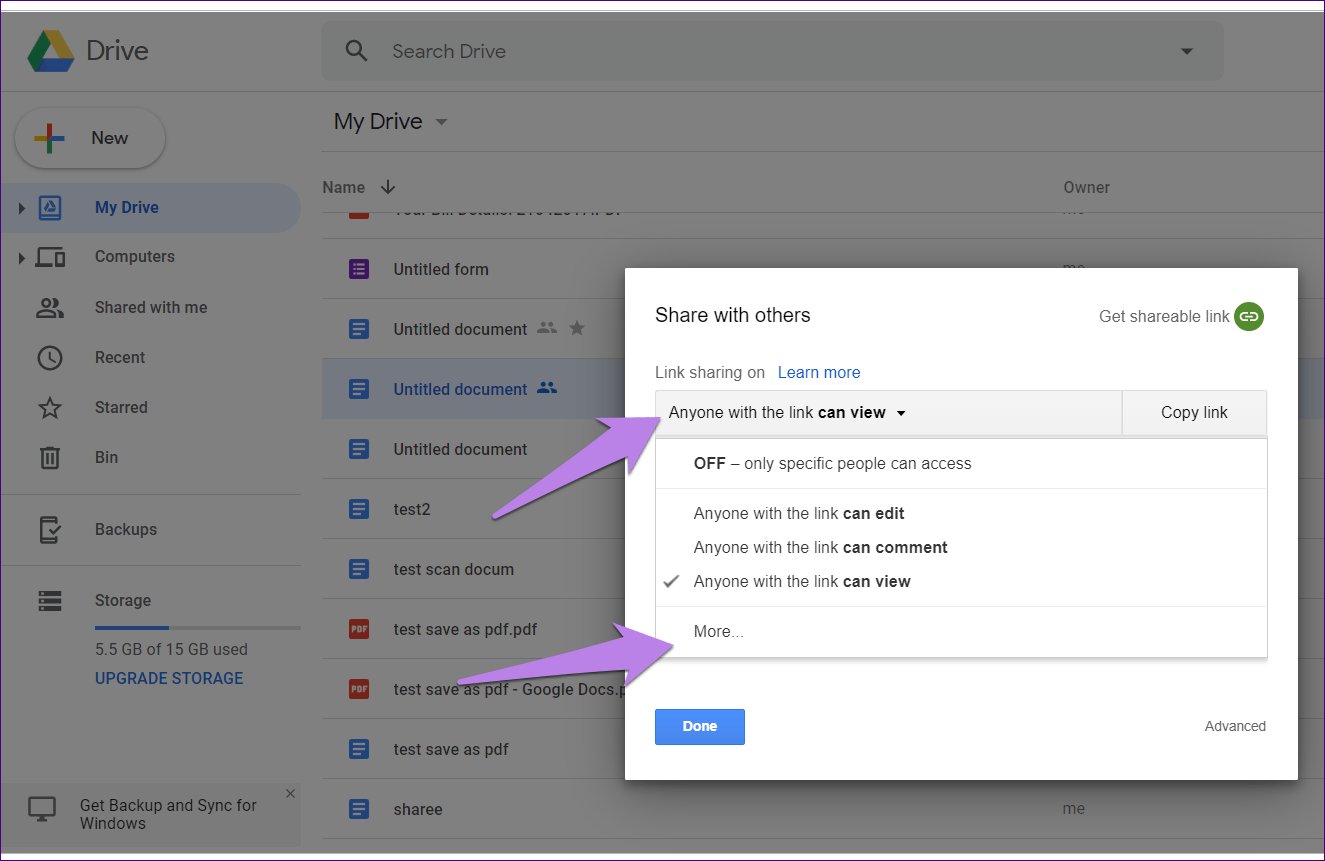 Google Drive Sharing Permissions 8