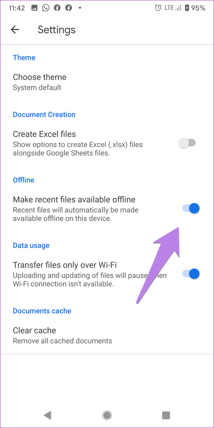 Google drive stuck on making files available offline 12