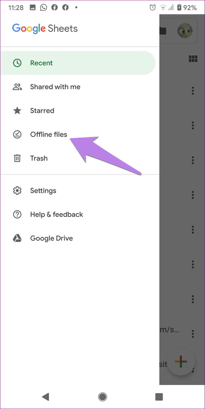 Google drive stuck on making files available offline 7