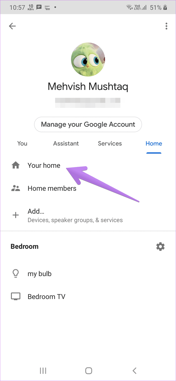 Google home remove linked account 11