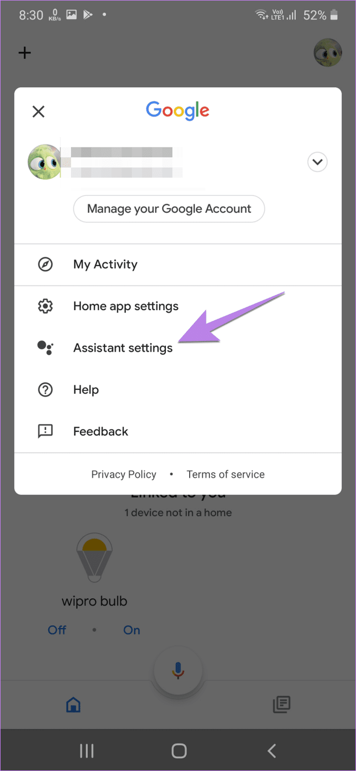 Google home remove linked account 2