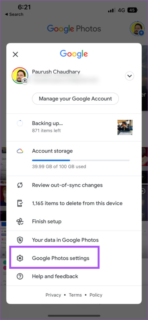 How to Stop Automatic Backup to Google Photos - 88
