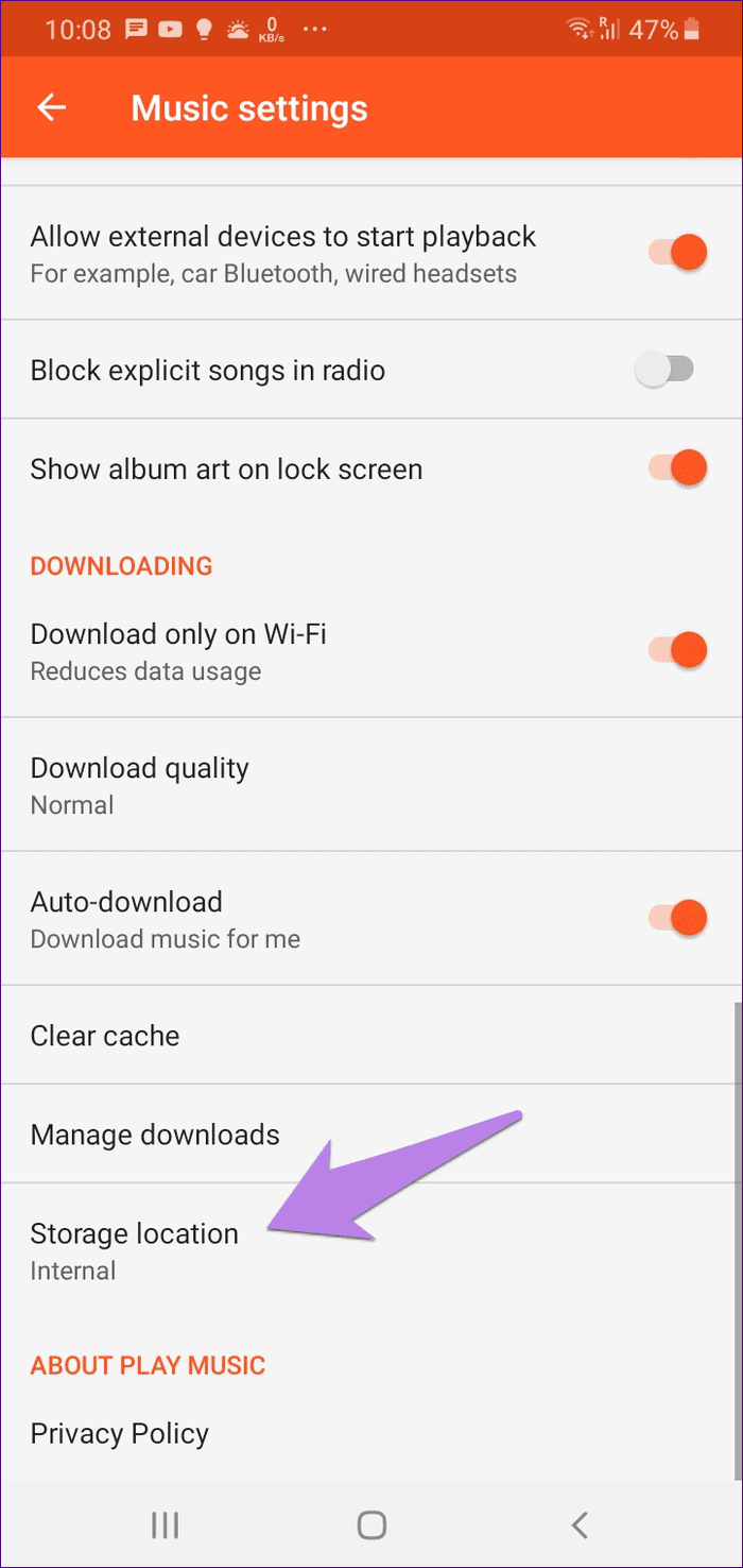 Google play music not showing songs 4