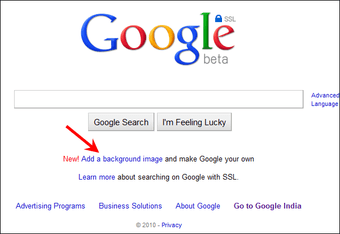 How To Add Background Wallpaper To Google Homepage