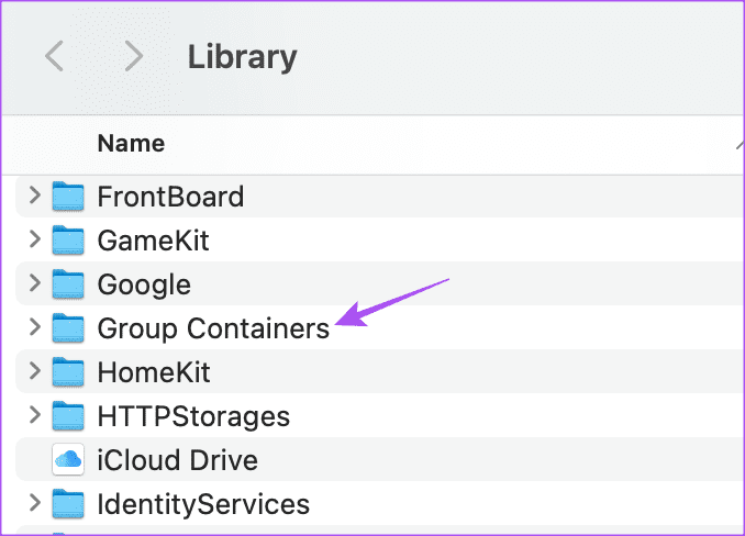 group containers library Mac