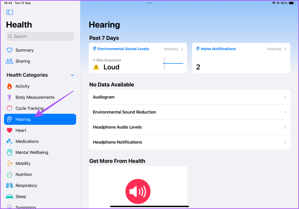 hearing health app ipad