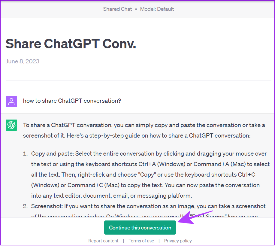 hit continue this conversation on ChatGPT