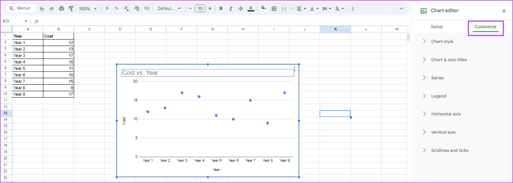how to add customize trendline in google sheets 7