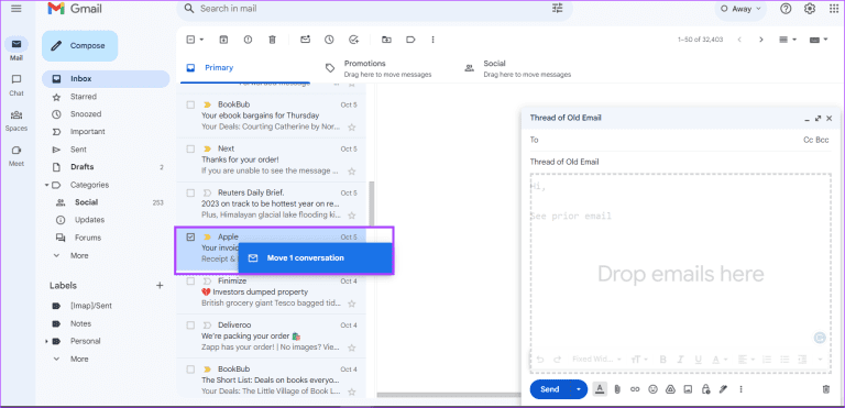 6 Ways to Attach an Email in Gmail - Guiding Tech