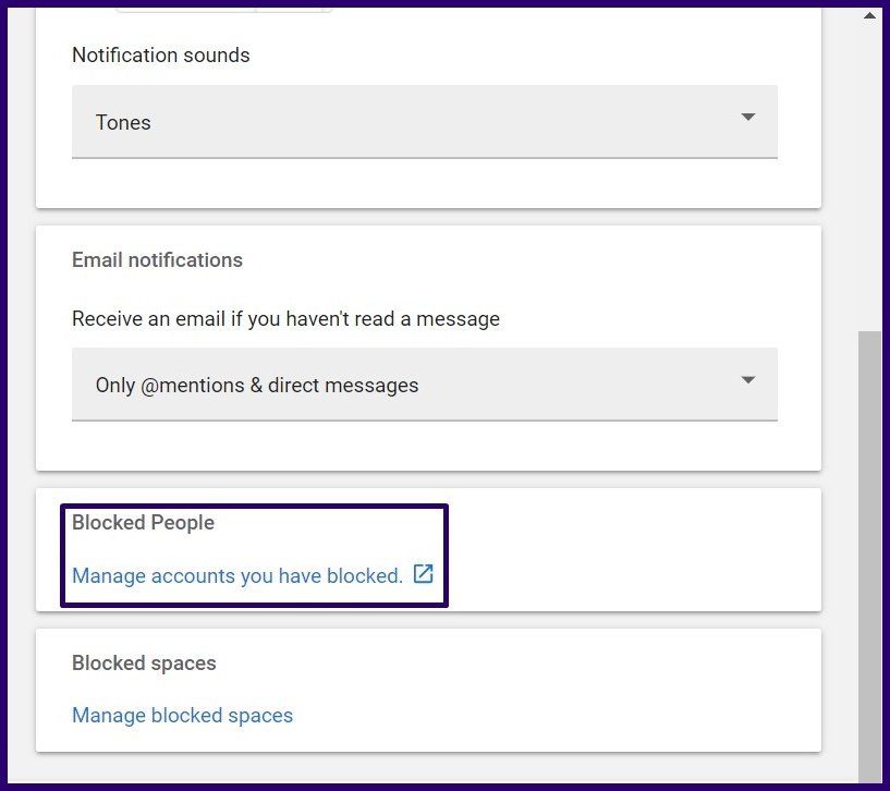 How to block contacts on google chat for gmail step 19