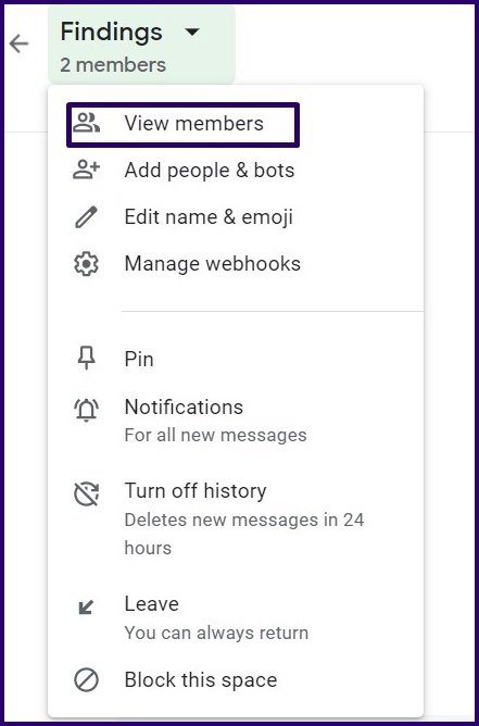 How to block contacts on google chat for gmail step 8
