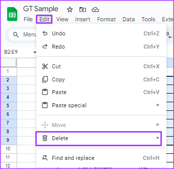 how to clear cell contents in google sheets 5