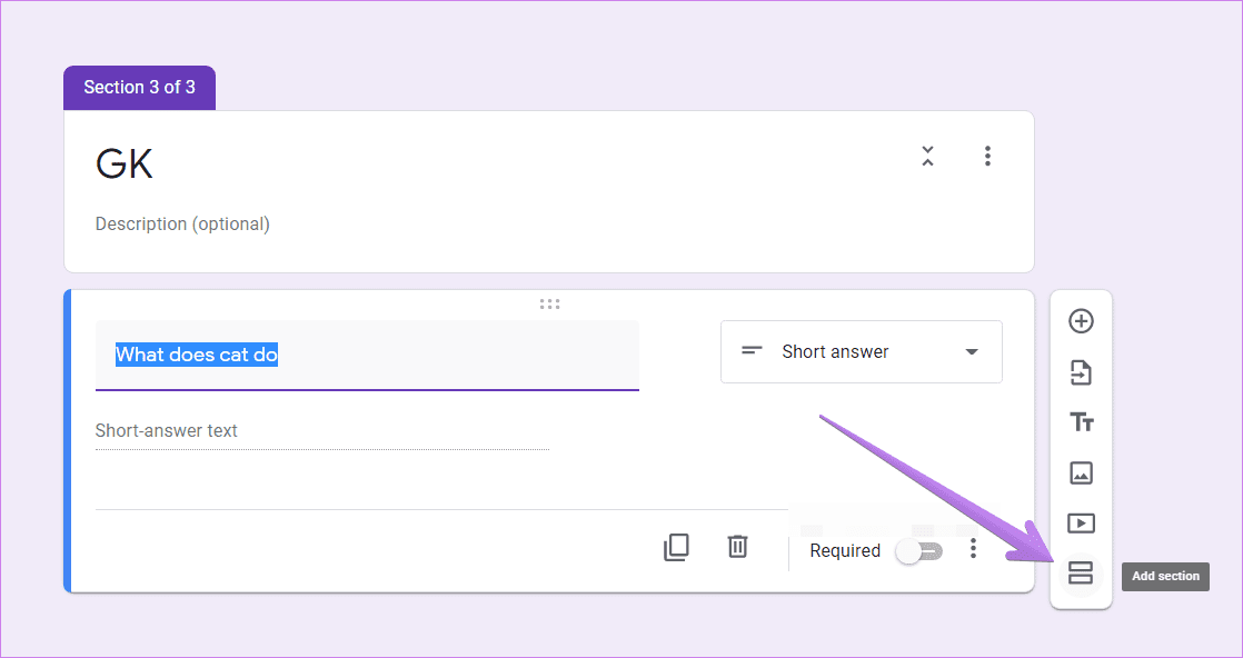 How to create and edit sections in Google forms on mobile and desktop 1