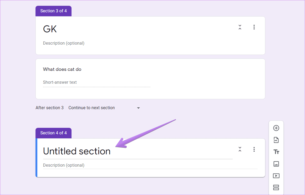 How to create and edit sections in Google forms on mobile and desktop 2