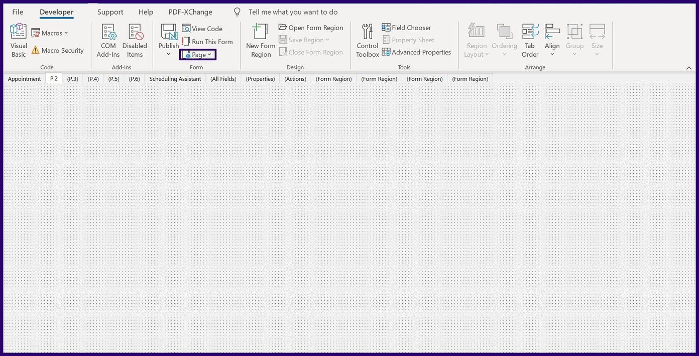 How to create custom forms in microsoft outlook step 14