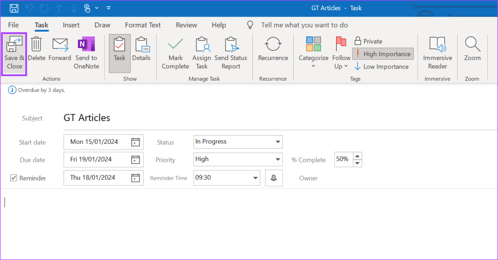 how to create tasks in microsoft outlook 10
