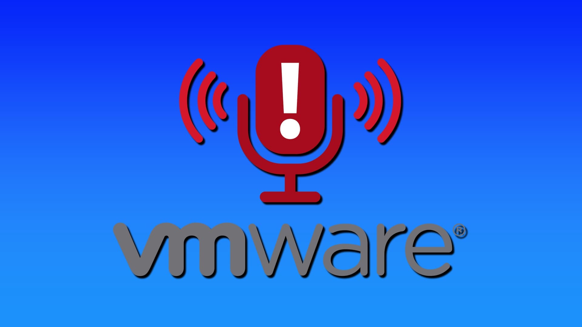 how to fix malfunctioning microphone in VMWare