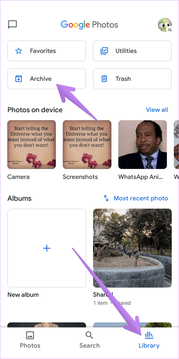 How to hide photos in google photos 4