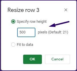 How to insert images in a google sheets cell step 14