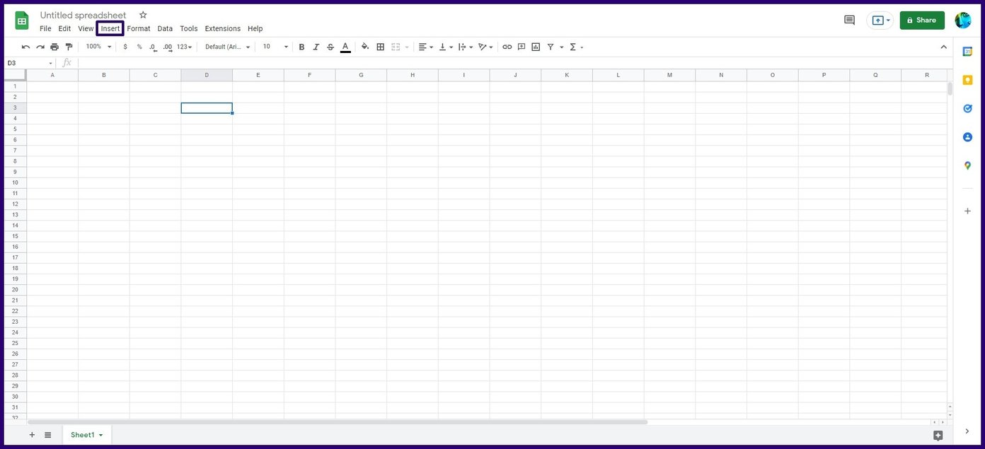 How to insert images in a google sheets cell step 3