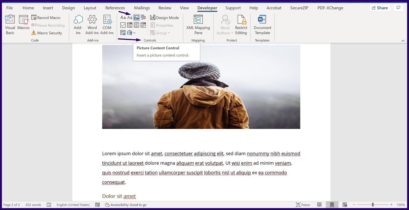 How to lock an image in microsoft word step 6