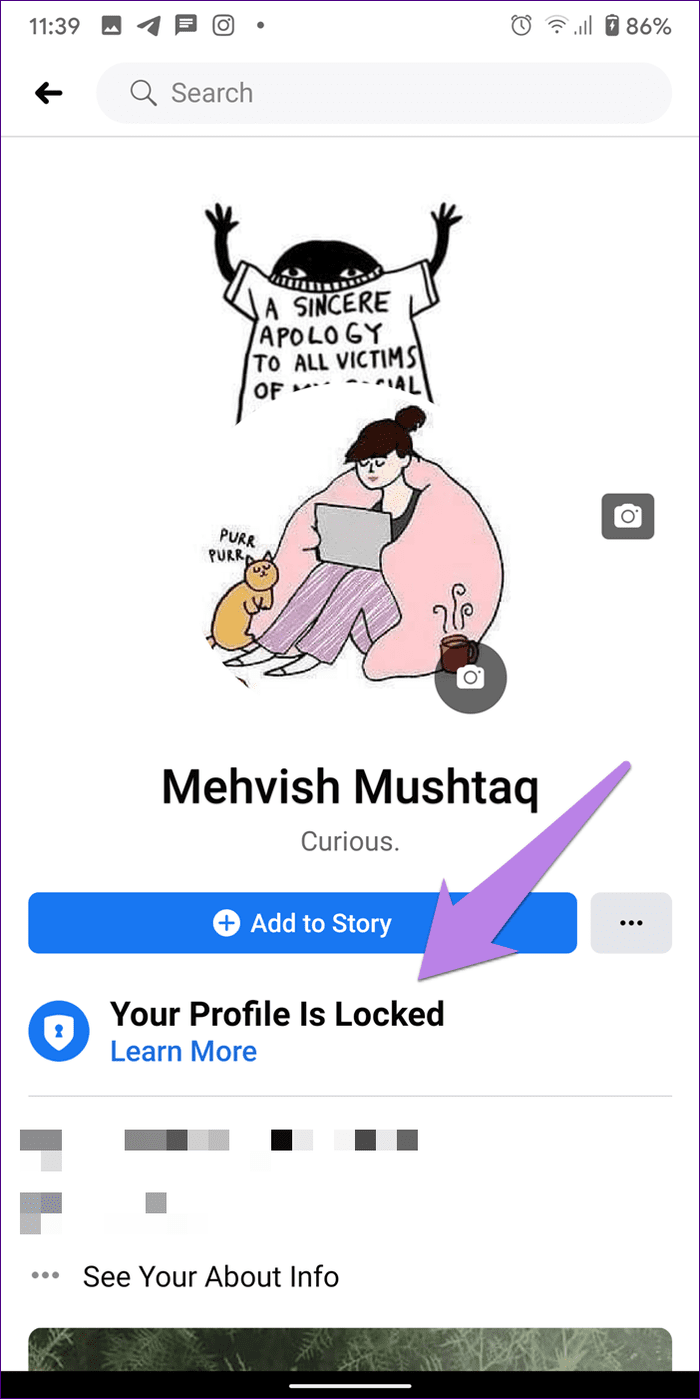 How to lock facebook profile 16