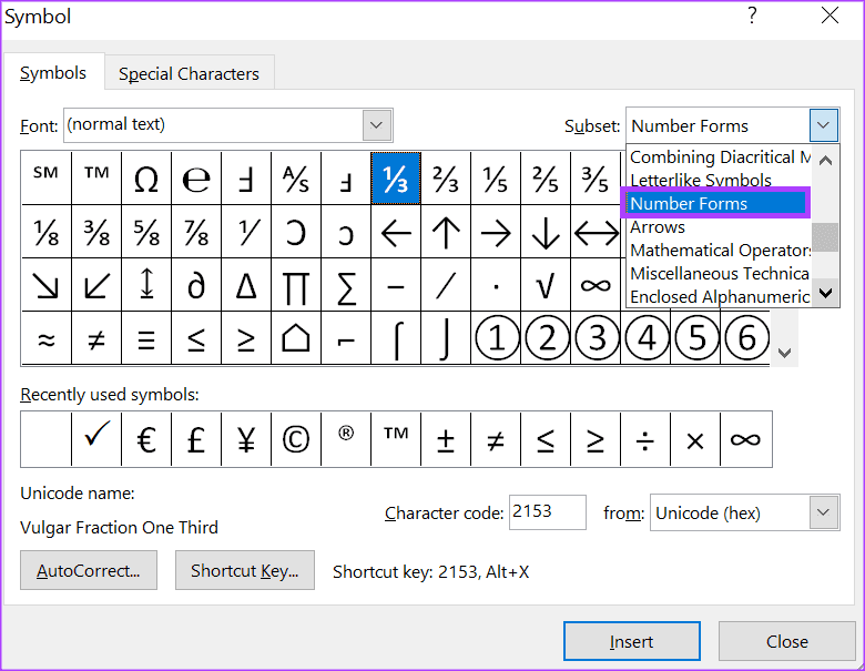 how to make fractions in microsoft word 8
