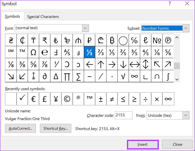 how to make fractions in microsoft word 9