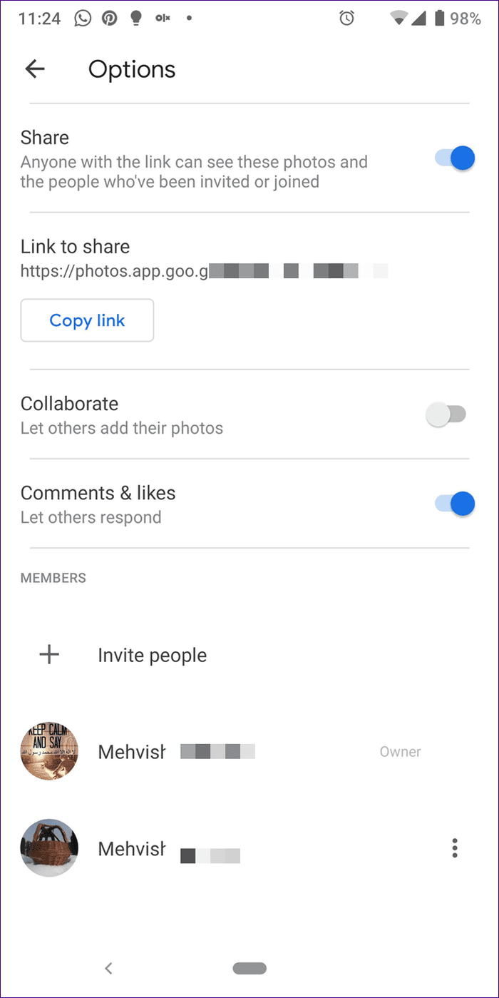How to make sure google photos are private 4