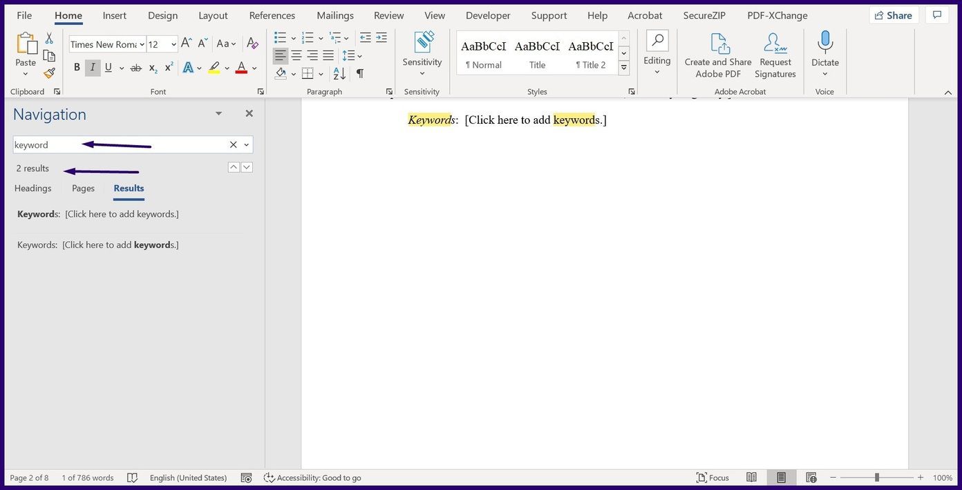 How to make use of find and replace on Microsoft Word step 4
