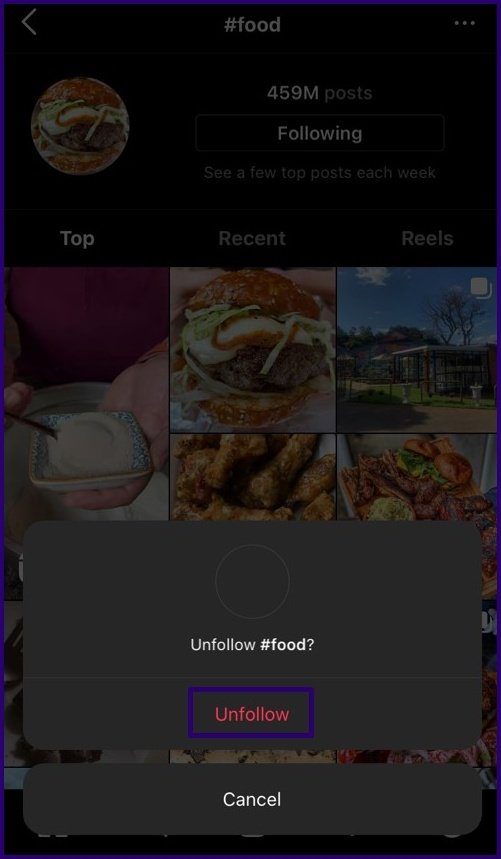 How to manage instagram explore page step 16