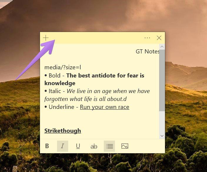 Cómo poner un acceso directo de notas adhesivas en el escritorio de Windows 11