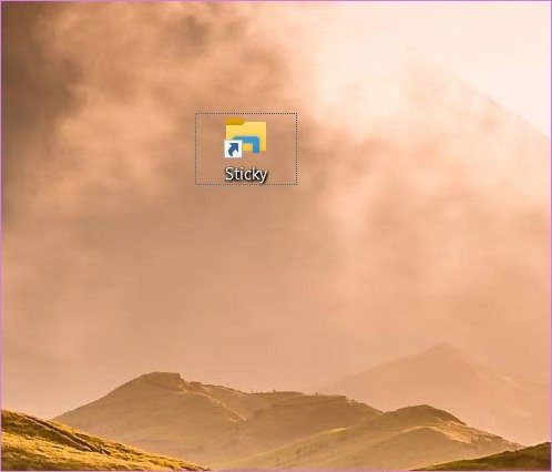 How to put sticky notes shortcut on desktop windows 7