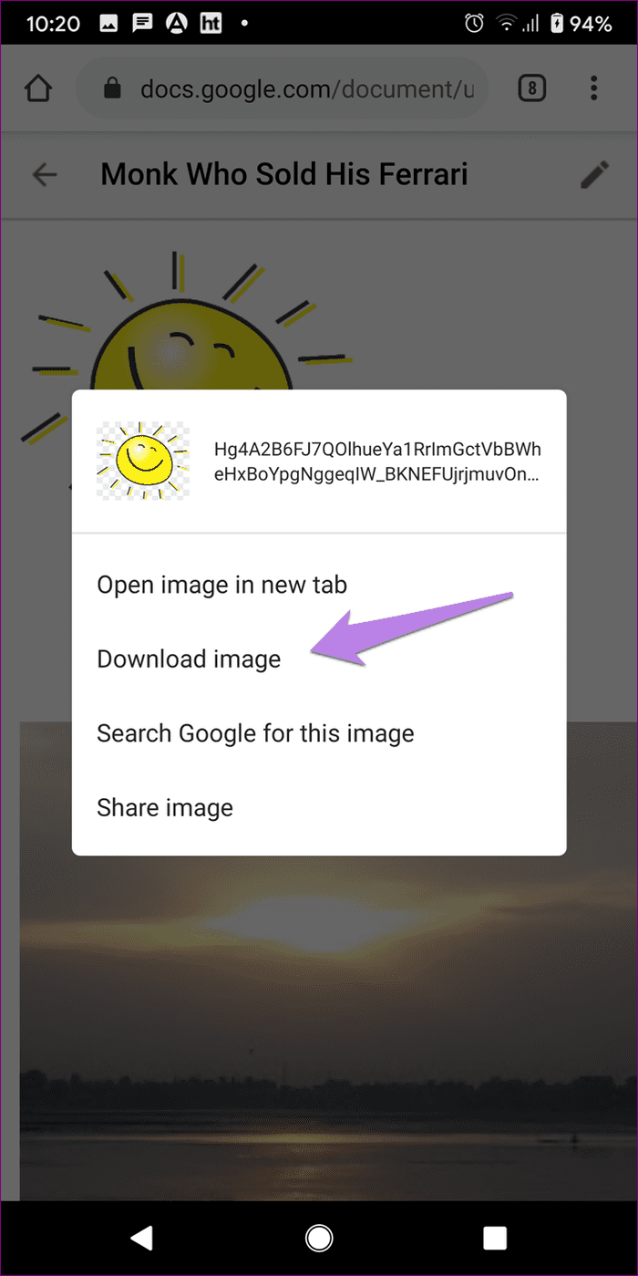 How to save images from google keep 13