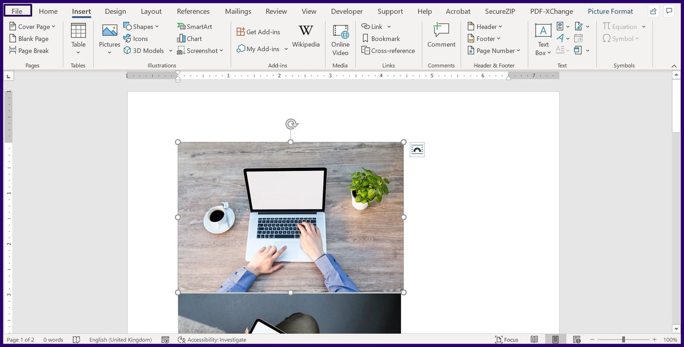 How to save images on microsoft word step 7