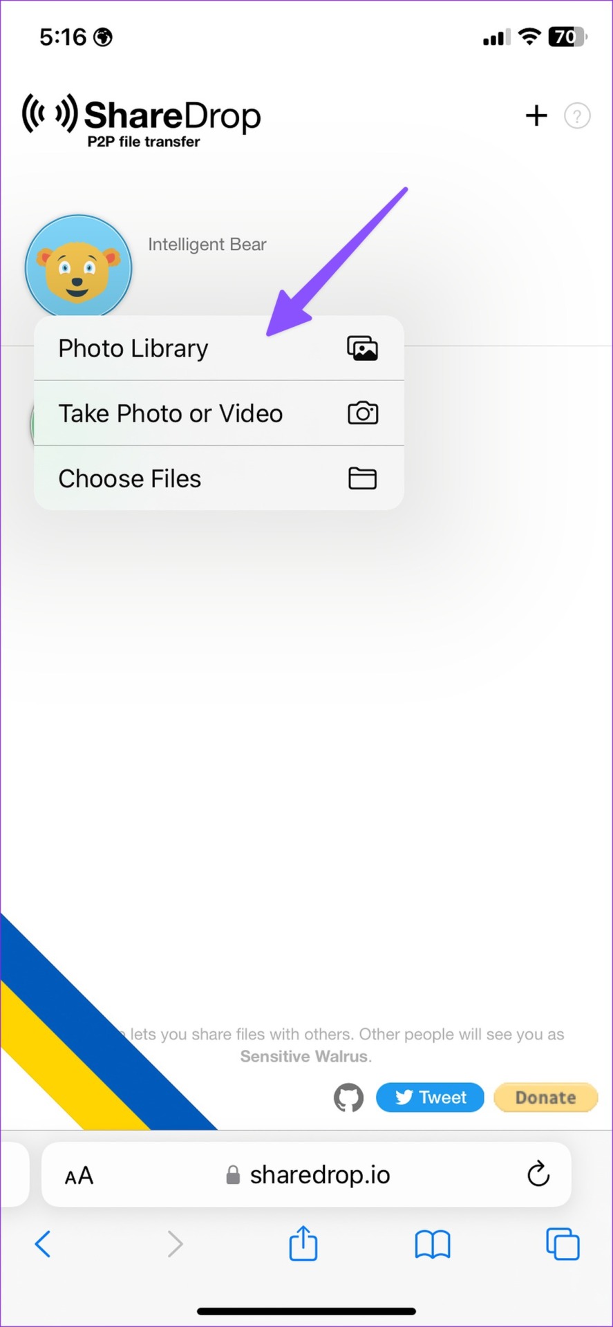 select photos on iPhone