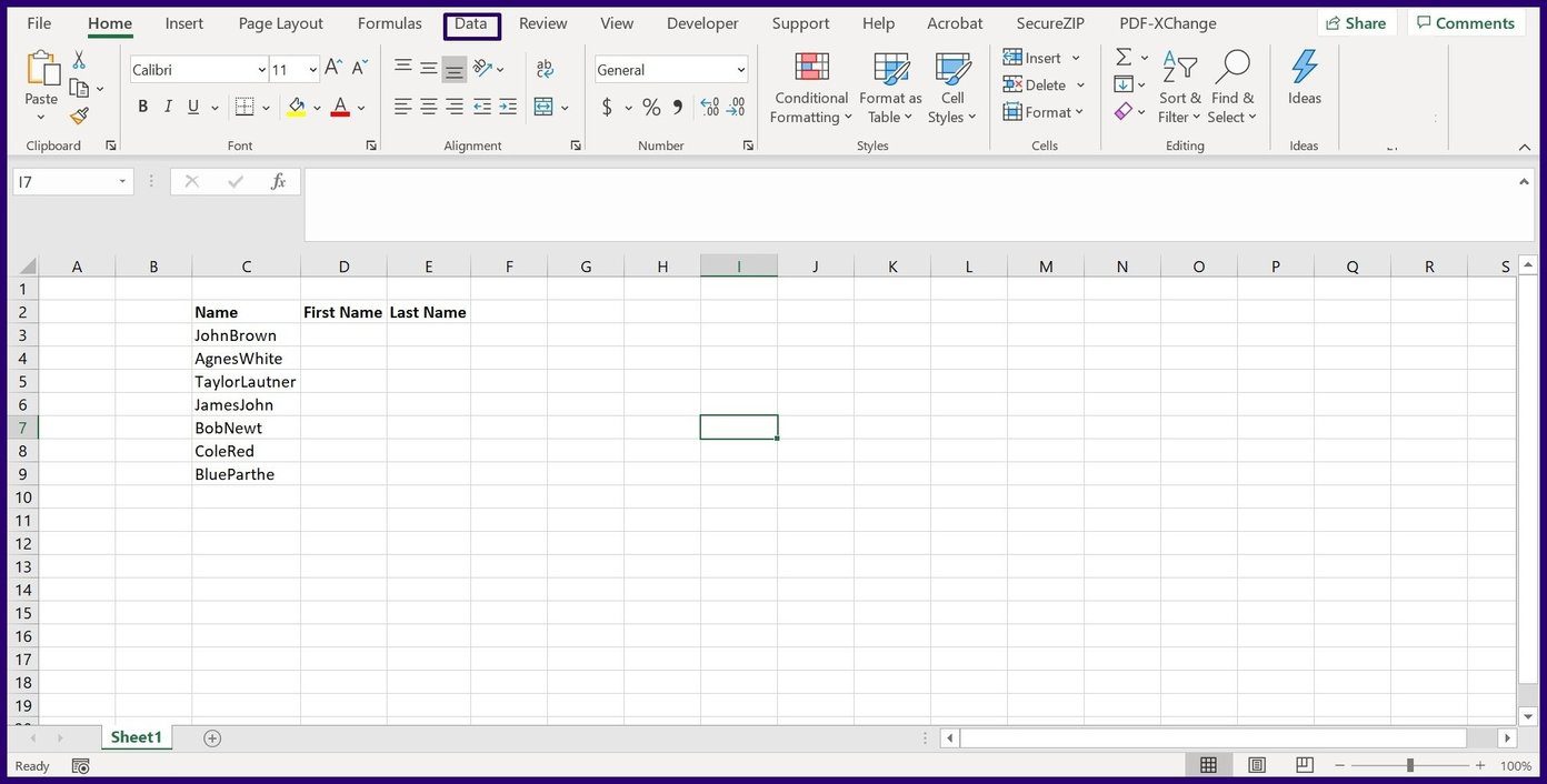 How to split text or data in microsoft excel step 18